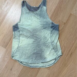 Lululemon Athletica Gray and Cream Tank Top